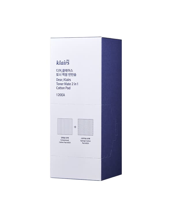 Klairs Toner mate 2 in 1 Cotton Pad